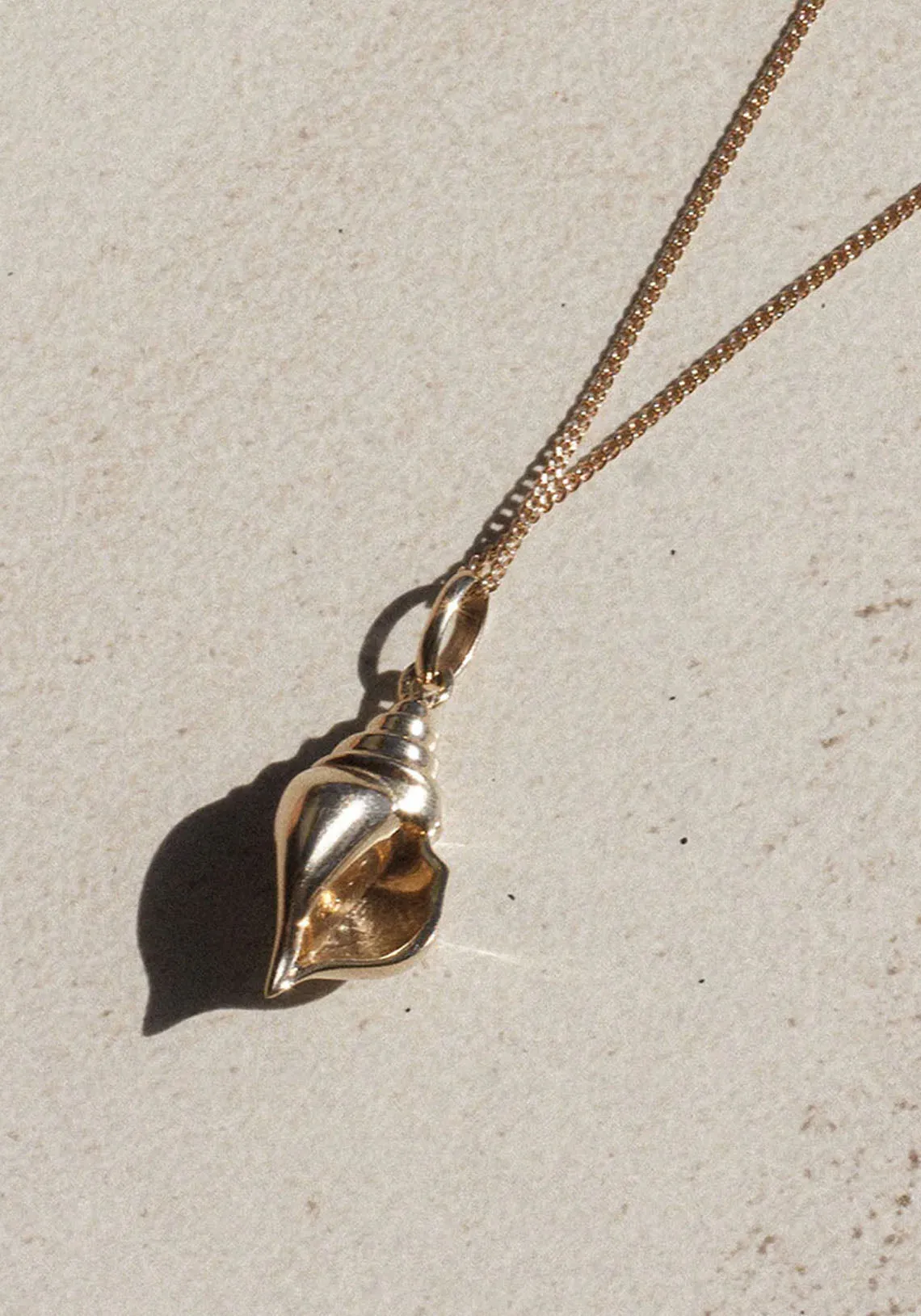 CONCH CHARM NECKLACE GOLD