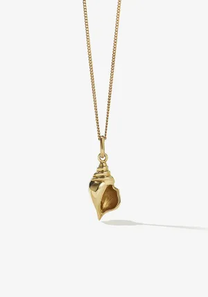 CONCH CHARM NECKLACE GOLD