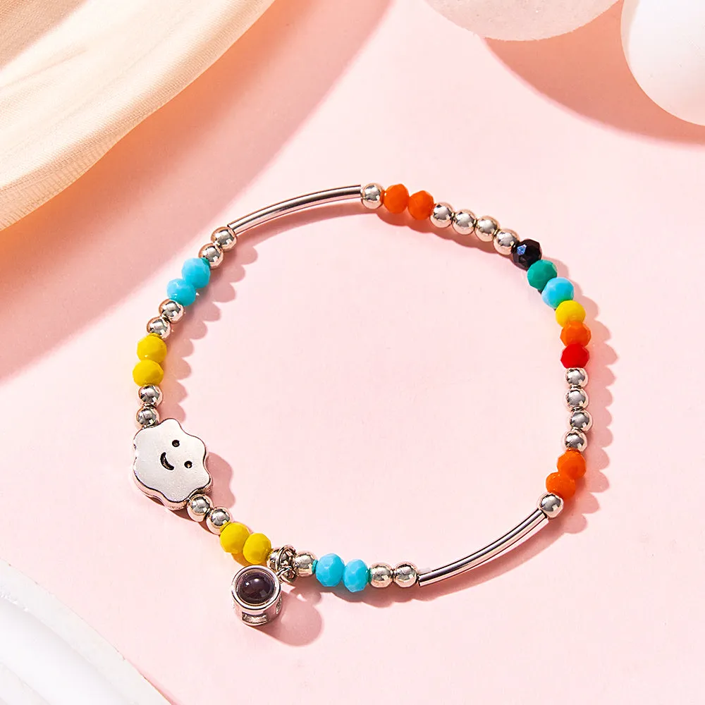 Custom Projection Bracelet Rainbow Colorful Gift for Her