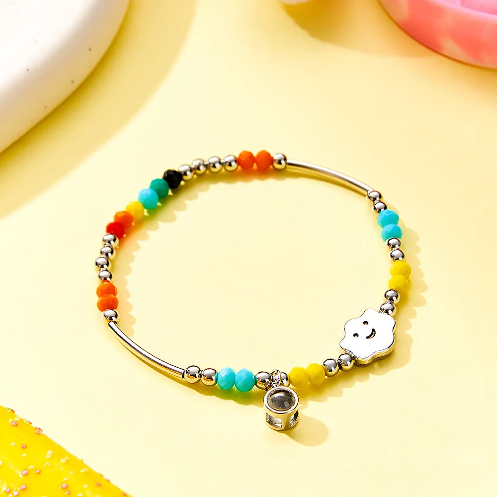 Custom Projection Bracelet Rainbow Colorful Gift for Her
