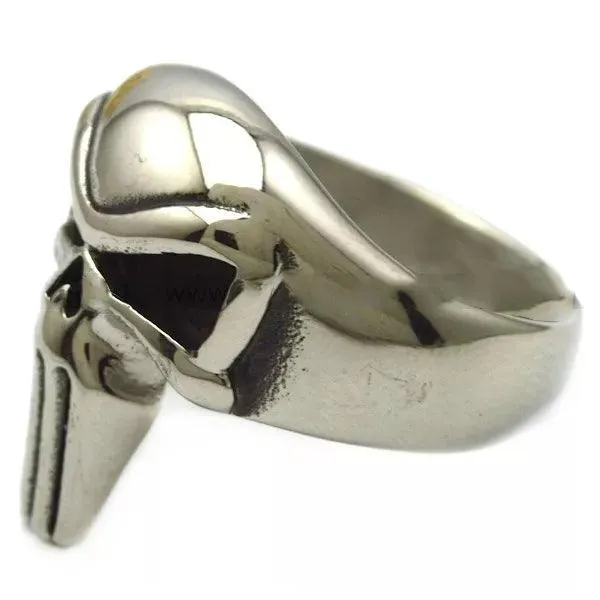 Daniel Smart Stainless Steel Punisher Skull Biker Ring