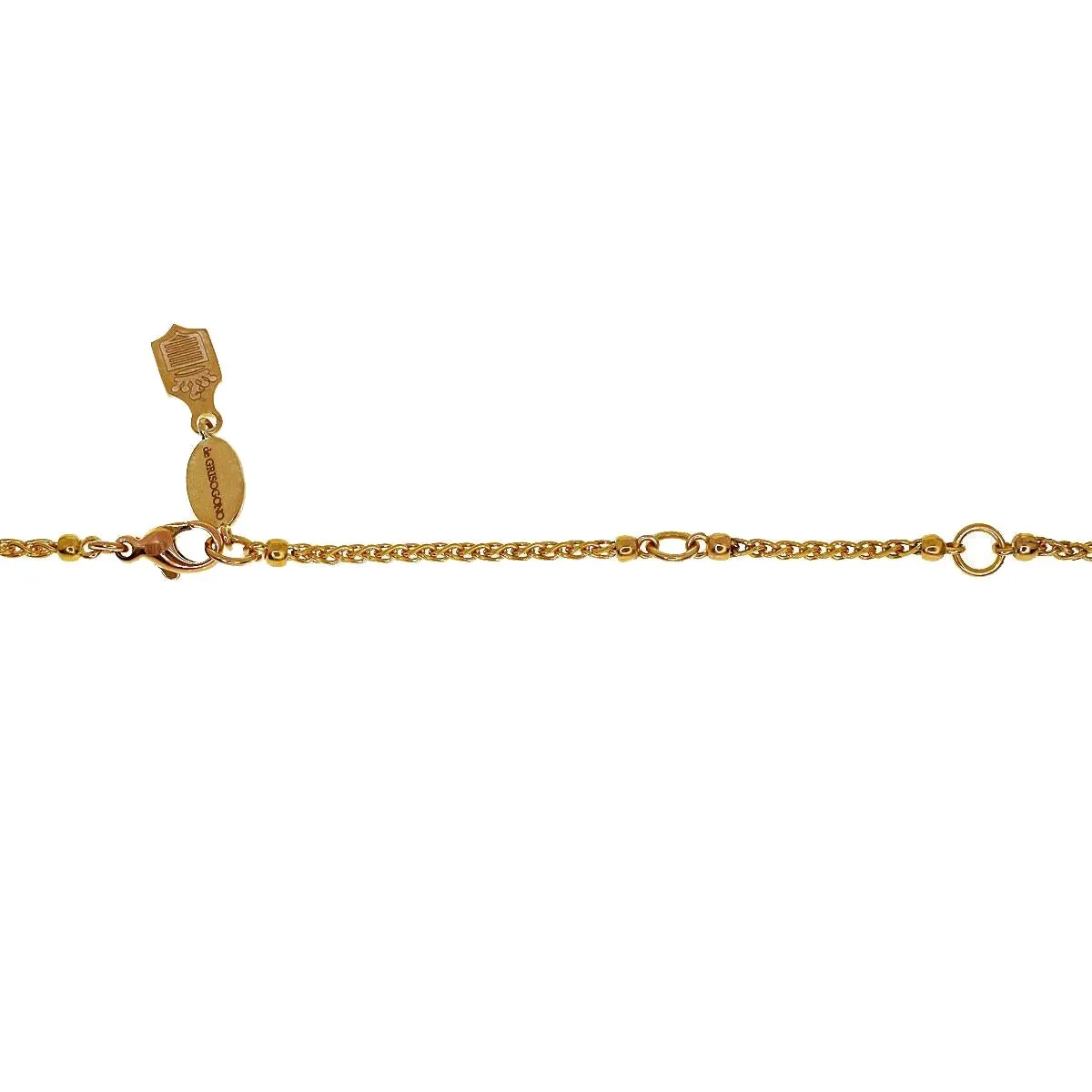 De Grisogono Zigana Pink Sapphire 18k Rose Gold Pendant Necklace