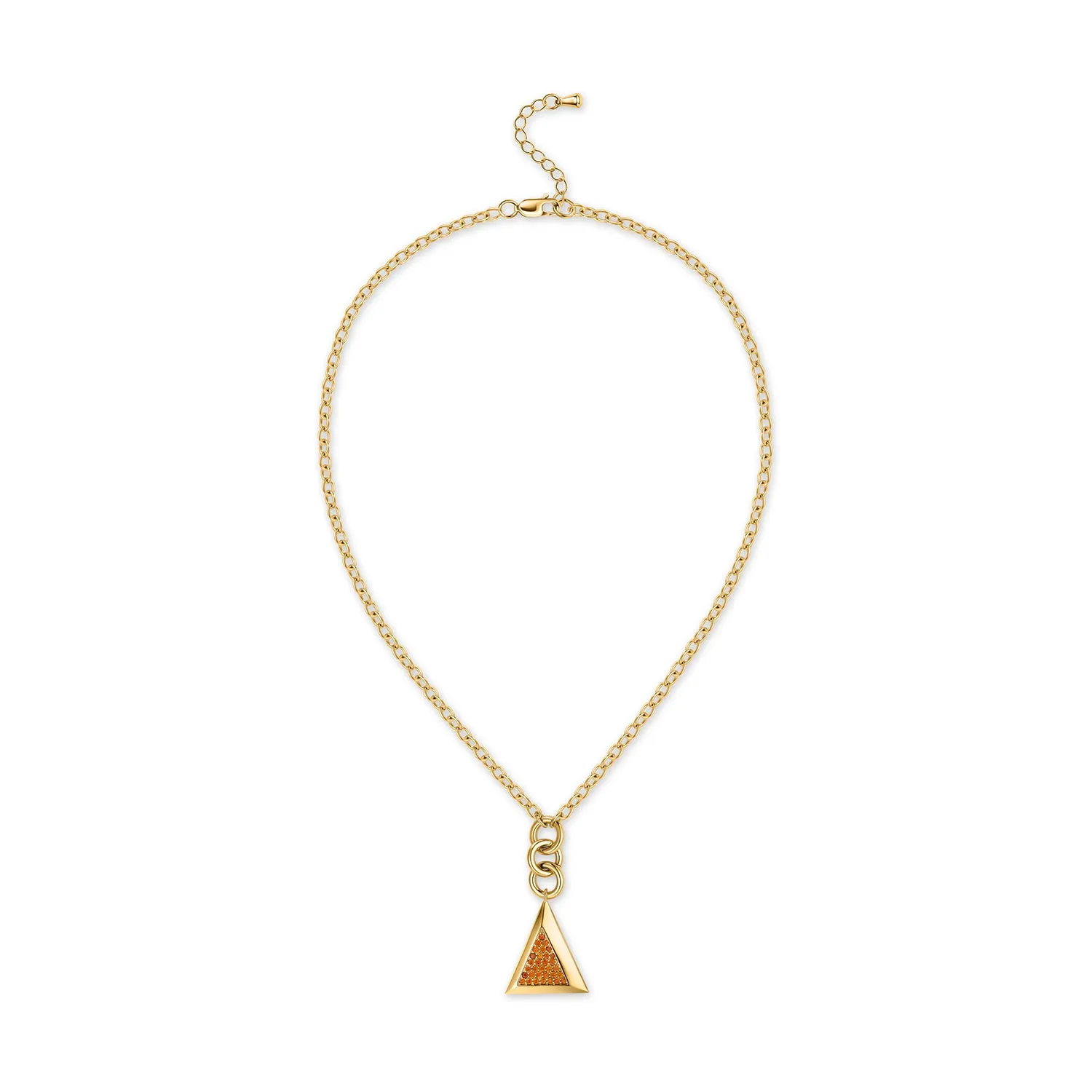 Delta Loops Necklace-Gold