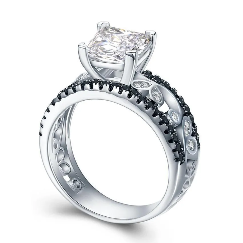 Diamond Crystal Silver Ring