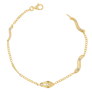 Diamond Serpentine Strand Bracelet