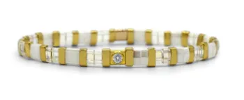 Diamond Tila Bracelet