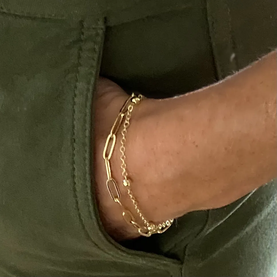 Double Gold Bracelet Set | Stevie & Aria Layered Bracelet Duo