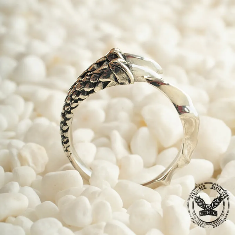 Dragon Claw Sterling Silver Open Ring