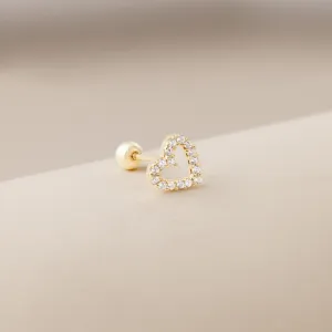 Dylis Piercing in Yellow Gold with Cubic Zirconia