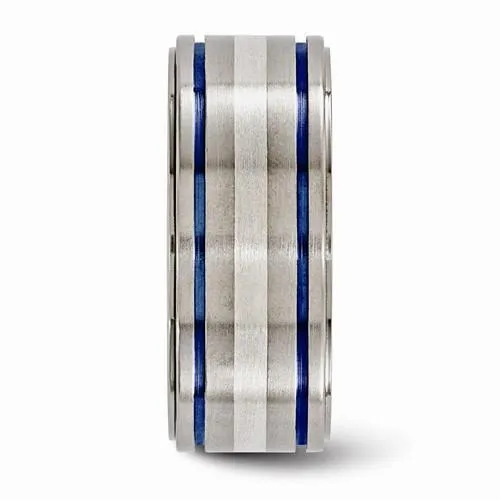 Edward Mirell Titanium w/ Sterling Silver & Blue Anodized - 10mm