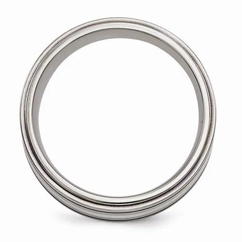 Edward Mirell Titanium w/ Sterling Silver & Blue Anodized - 10mm