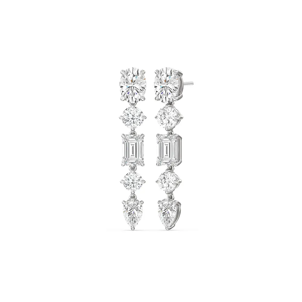 Elegance Fancy Shape Dangler Earrings