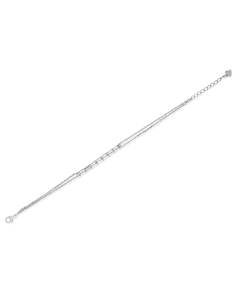 Elegant Sterling Silver Pendant Necklace Set