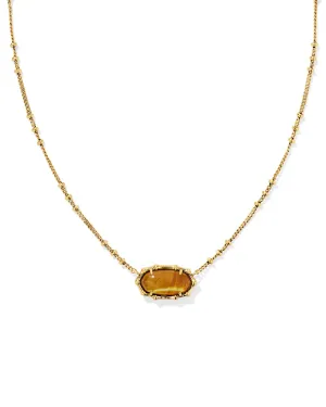 Elisa Bamboo Frame Short Pendant Necklace