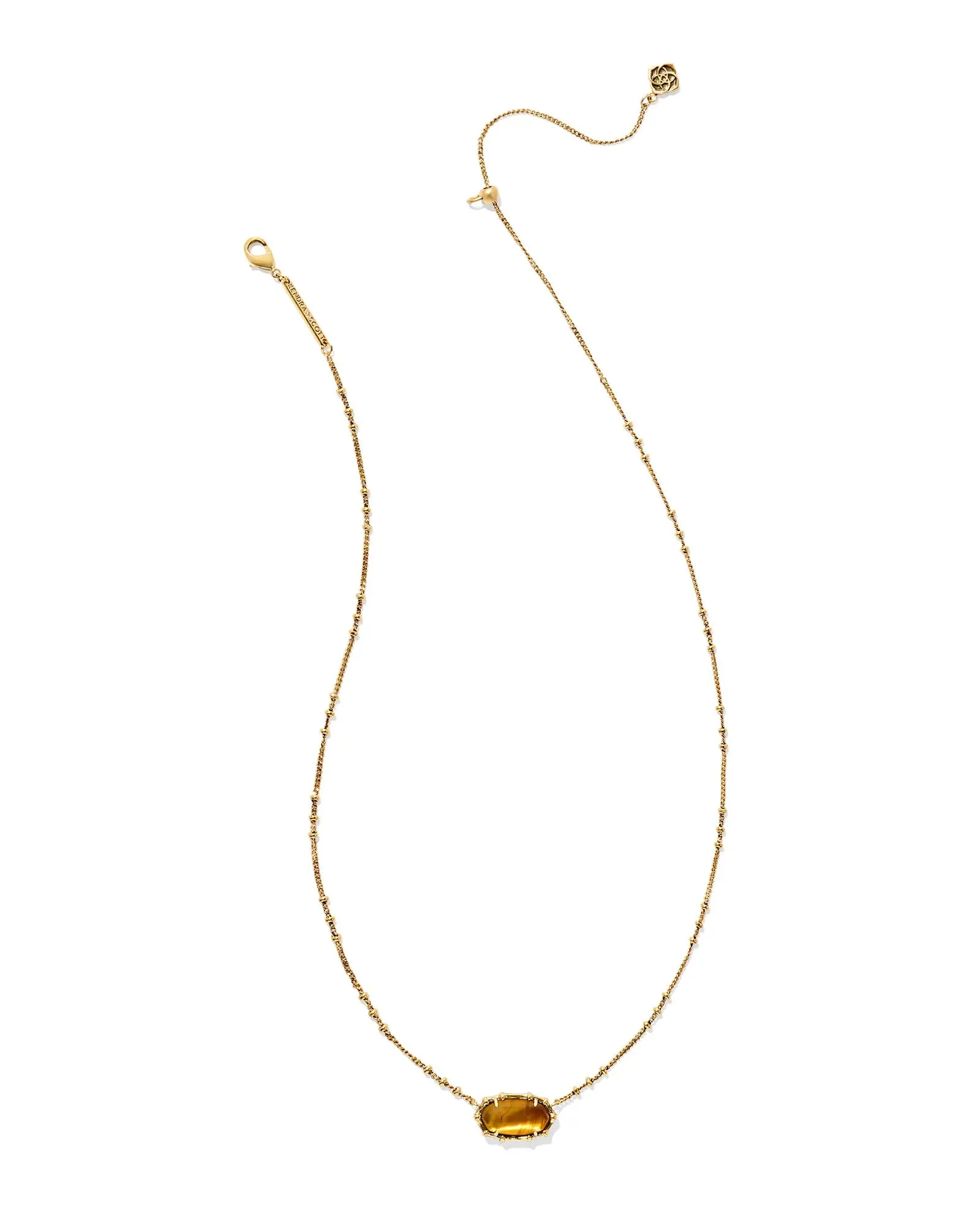 Elisa Bamboo Frame Short Pendant Necklace