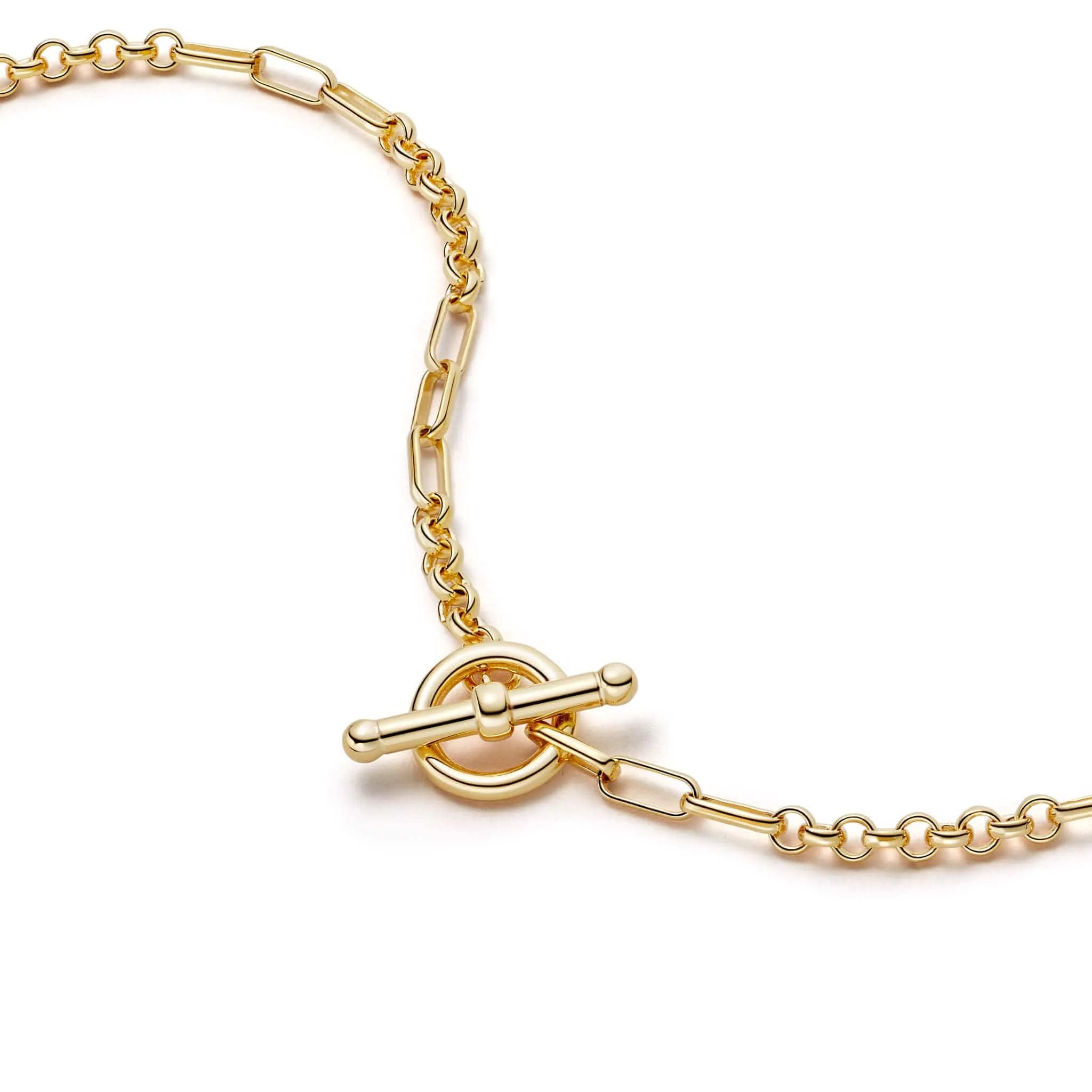 Estée Lalonde Interlock Chain Necklace 18ct Gold Plate