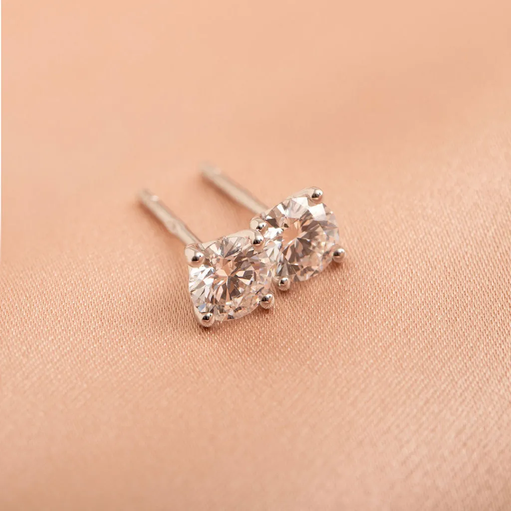 Eve - Diamond Studs 18ct White Gold - 0.75 ct | Lab Grown