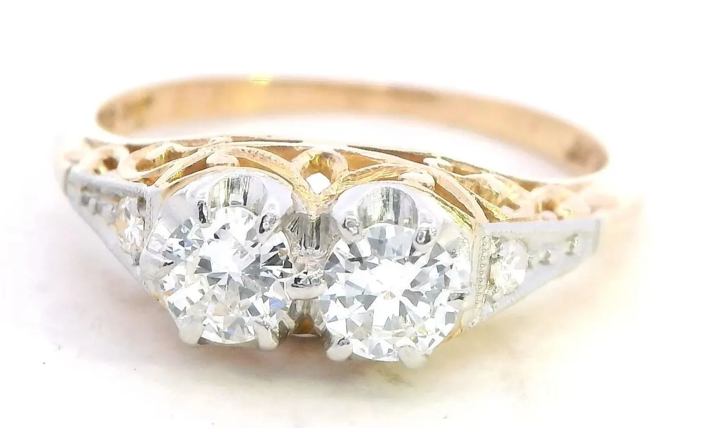 Exquisite 18ct Yellow Gold 4 Stone Diamond Ring