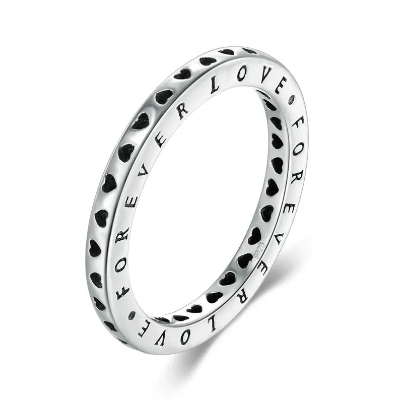 Exquisite Stackable Forever Love Heart Rings
