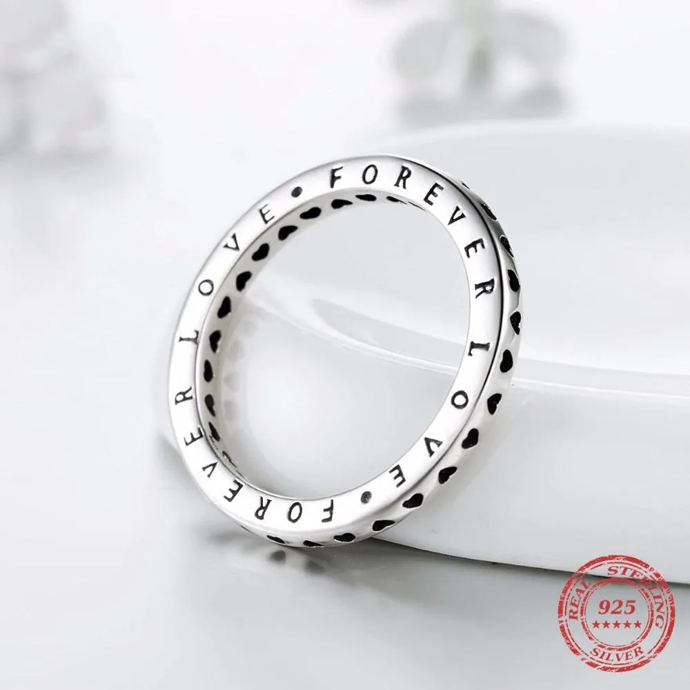 Exquisite Stackable Forever Love Heart Rings