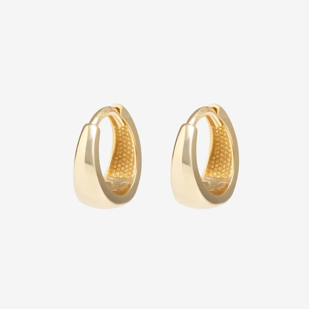 Farren Huggie Earrings | 9ct Gold