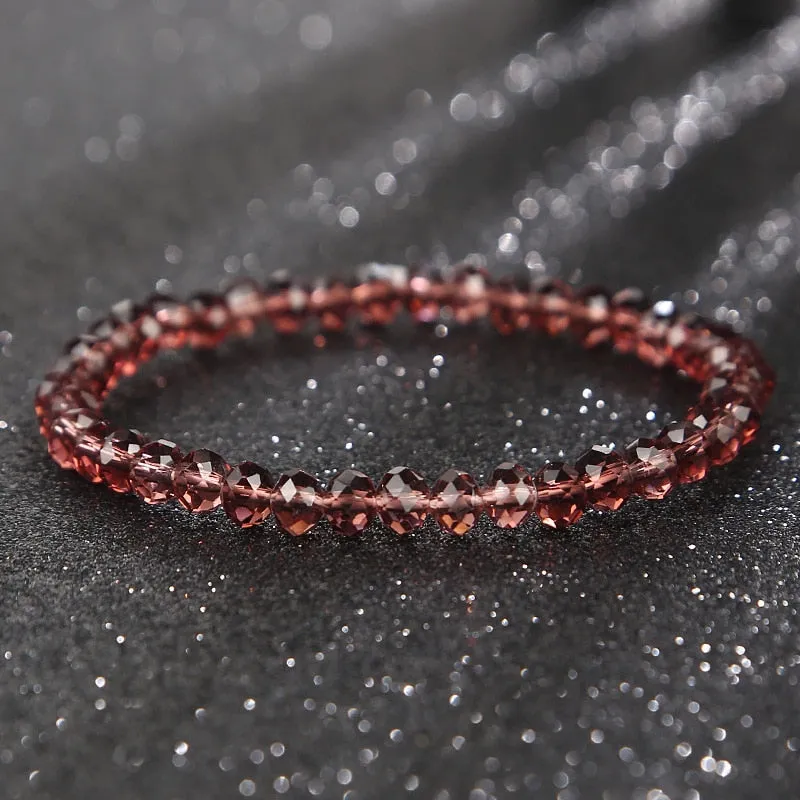 Fashion Colorful AB Crystal Beaded Bracelets For Women