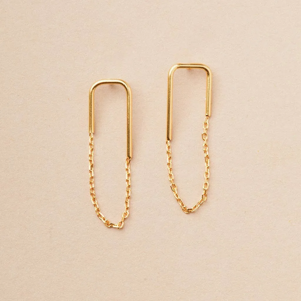 Filament Stud Refined Earring