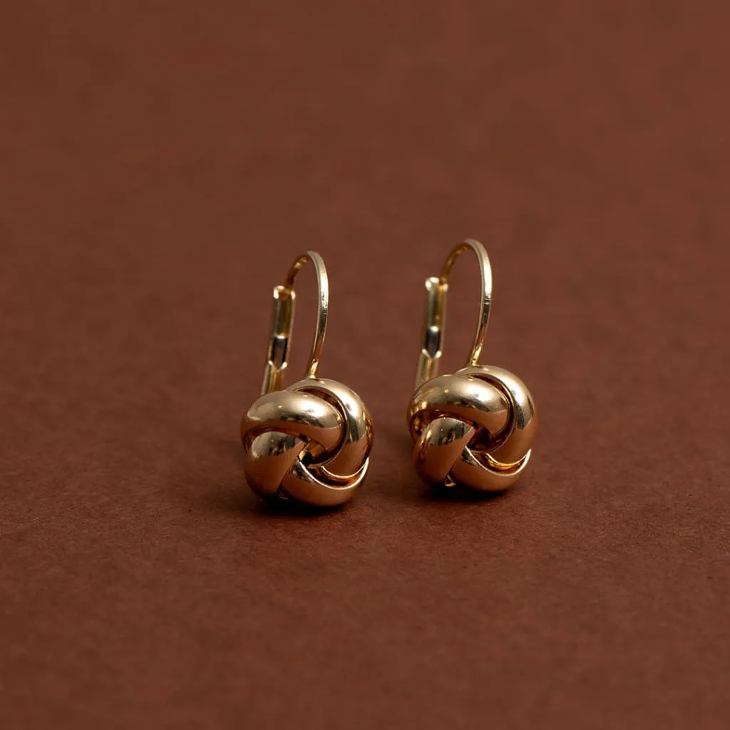 French Knot Earrings | 14ct Gold