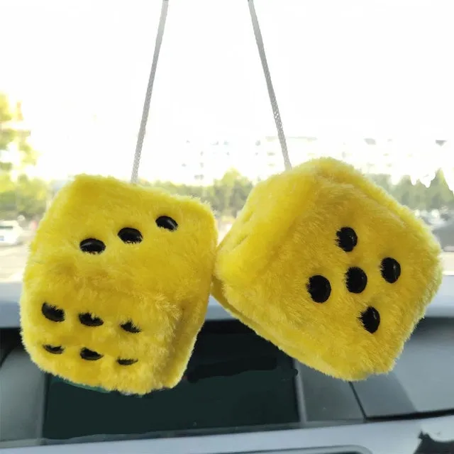 Fuzzy Plush Dice