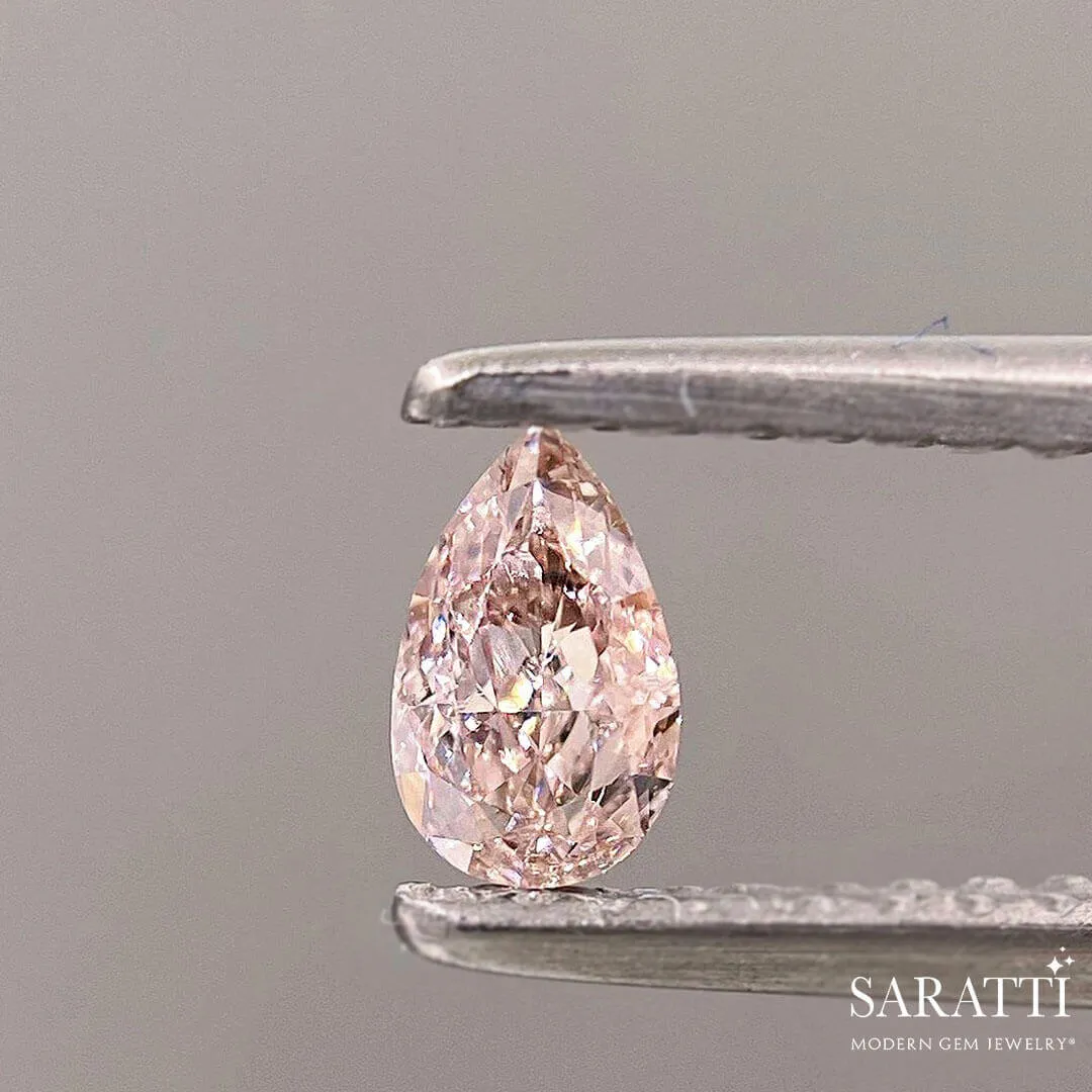 GIA Certified 0.26 carat Fancy Brownish Pink Diamond