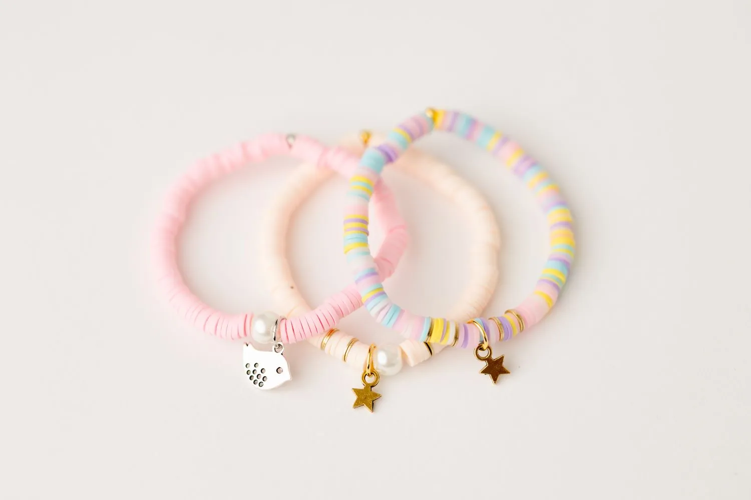 Girls Clay Bead Bracelets