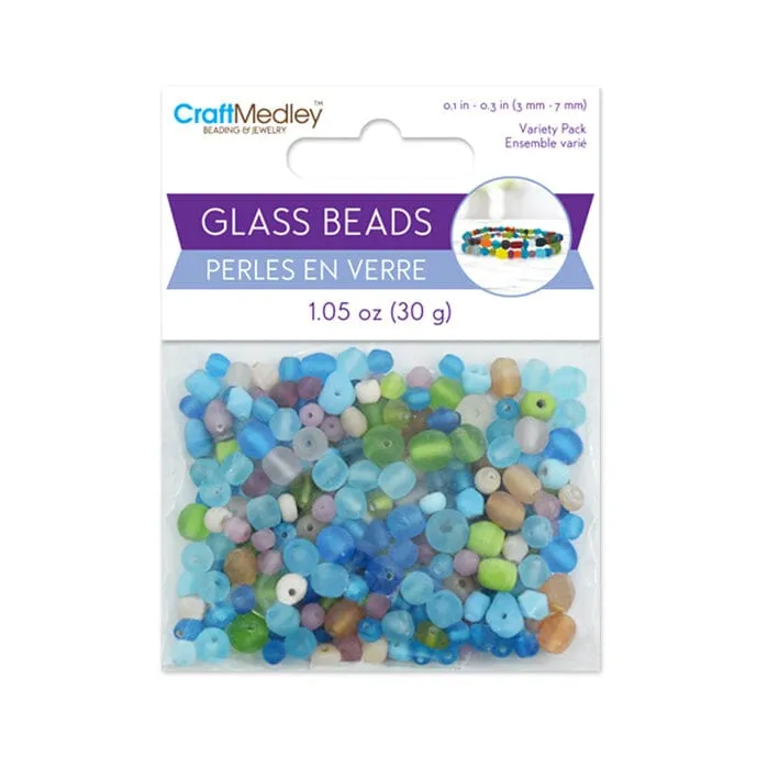 Glass Bead Mixes 3mm-7mm 30g