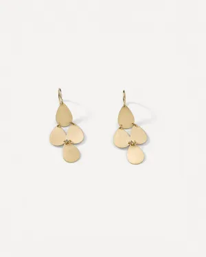 Gold Classic Four Drop Earrings