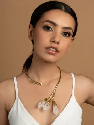 Gold Plated Crystal Necklace