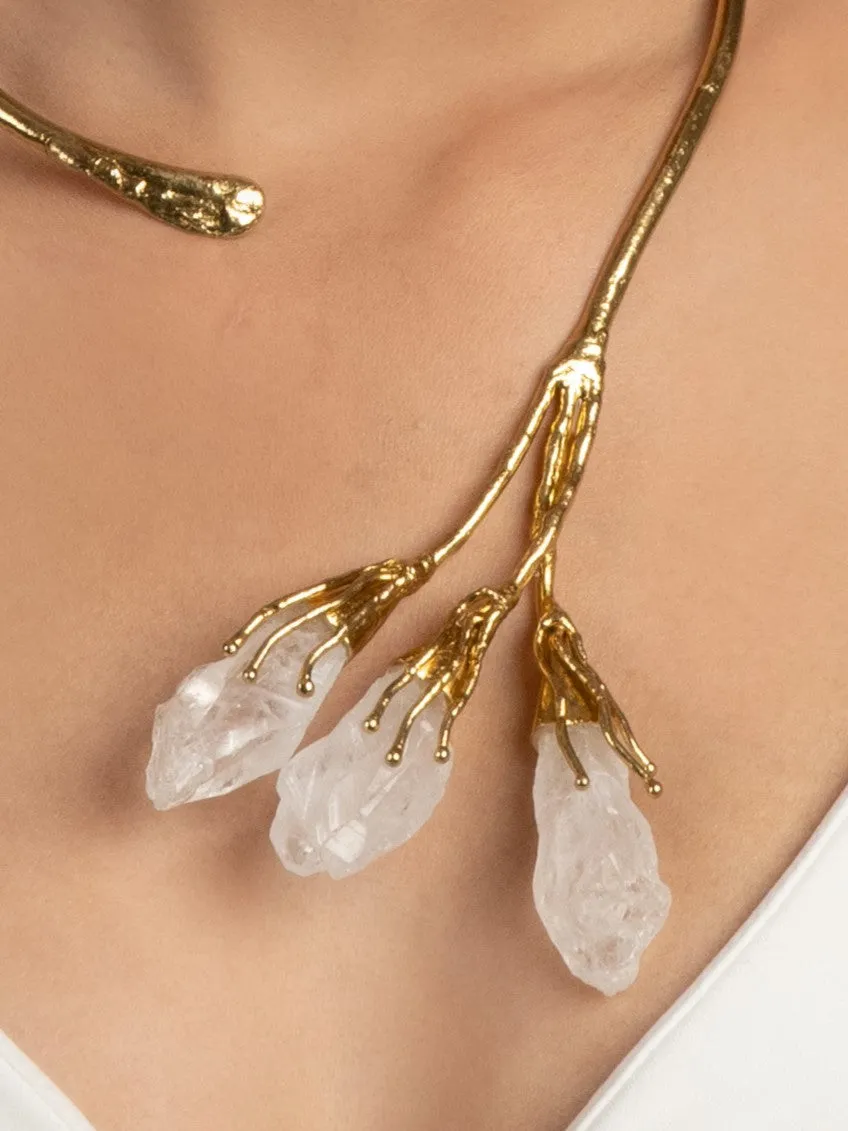 Gold Plated Crystal Necklace
