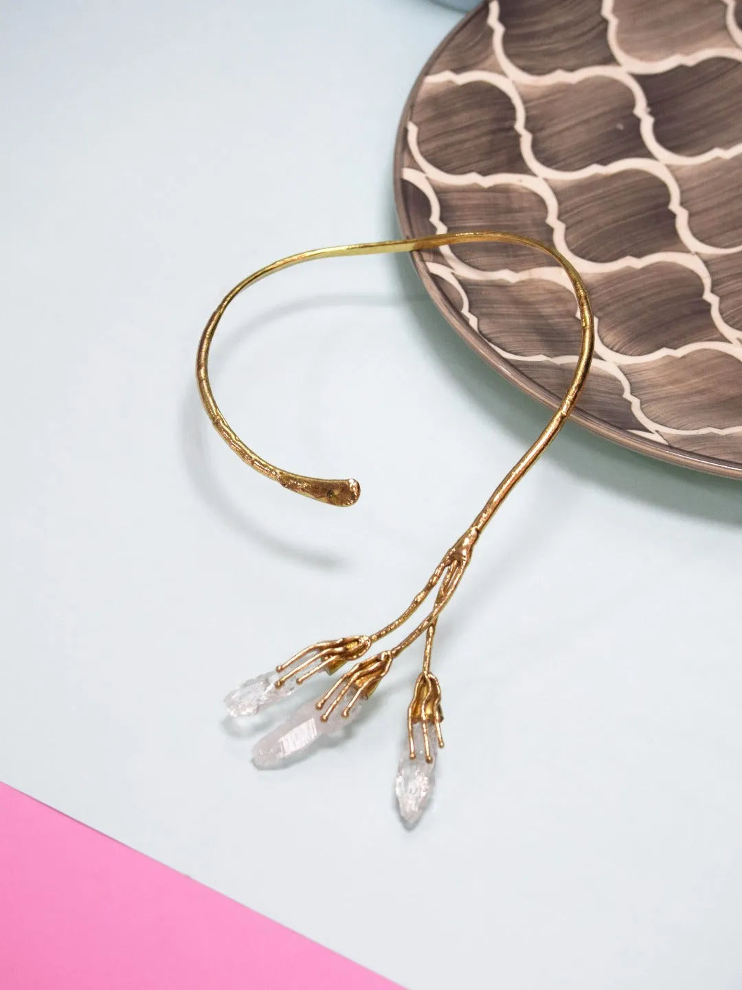 Gold Plated Crystal Necklace