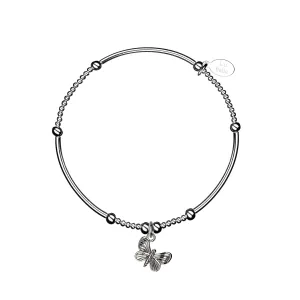 Graceful Butterfly Stacking Bracelet