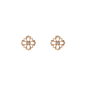 Gucci Flora 18ct Rose Gold Diamond Earrings