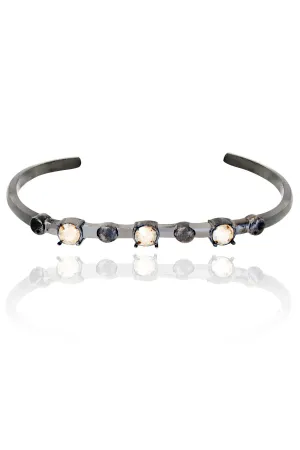 Gunmetal Swarovski Crystal Kada