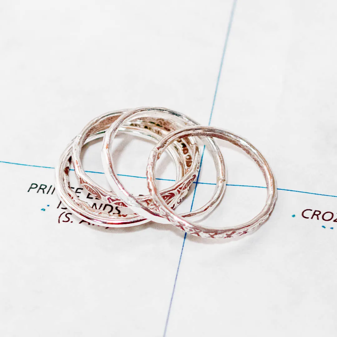 Hill Tribe Sterling Stacking Ring - Thailand