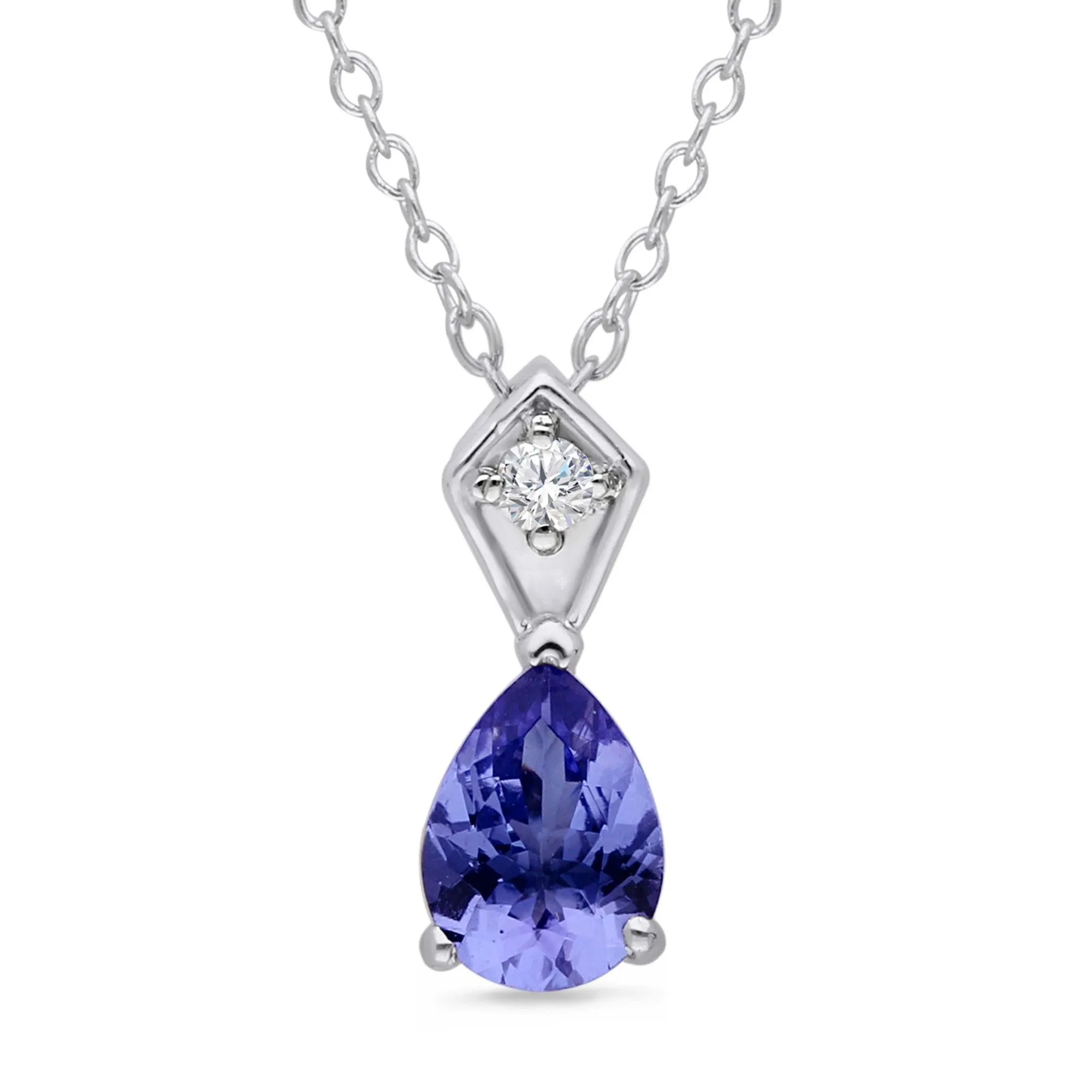 Kallati Tanzanite and Diamond Accent Pendant Necklace