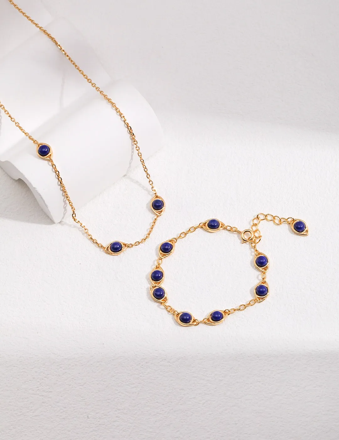 Lapis Lazuli Necklace in Gold Vermeil
