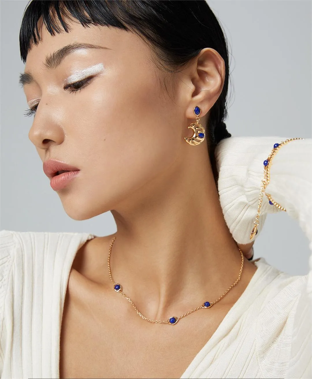 Lapis Lazuli Necklace in Gold Vermeil