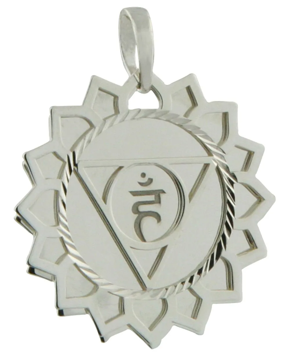 Layered Chakra Pendants in Sterling Silver