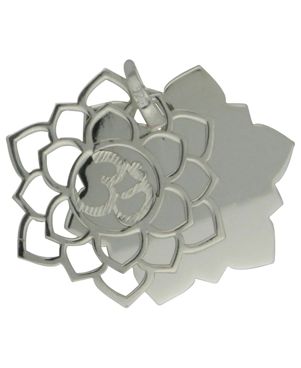 Layered Chakra Pendants in Sterling Silver