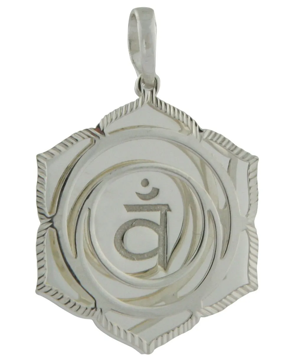 Layered Chakra Pendants in Sterling Silver