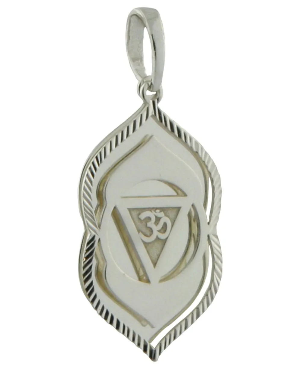 Layered Chakra Pendants in Sterling Silver