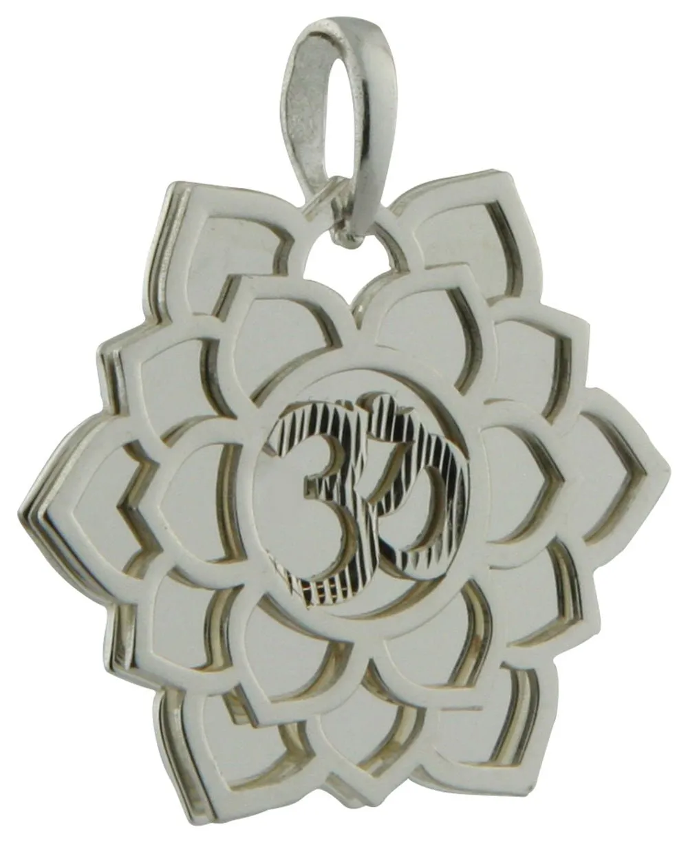 Layered Chakra Pendants in Sterling Silver