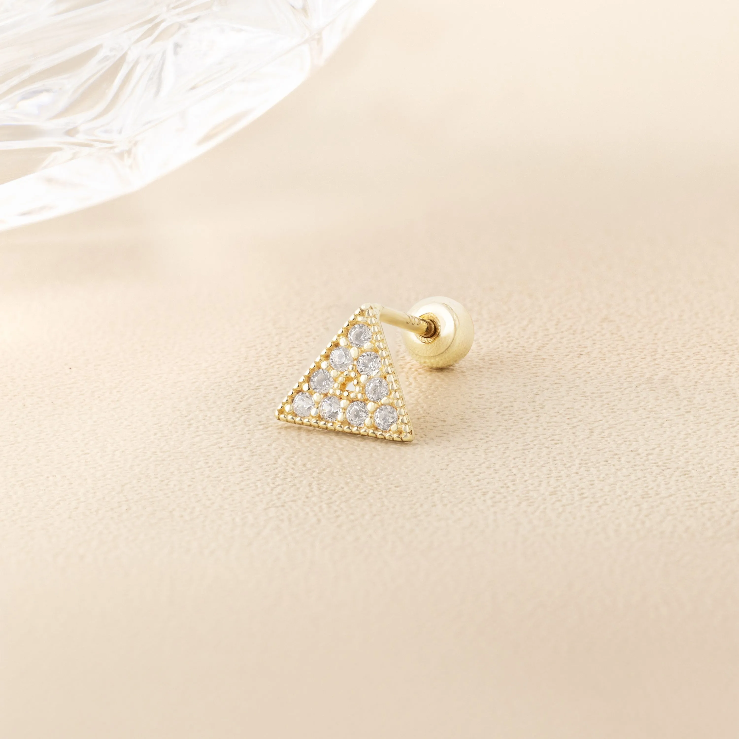 Lillie Piercing in Yellow Gold with Cubic Zirconia