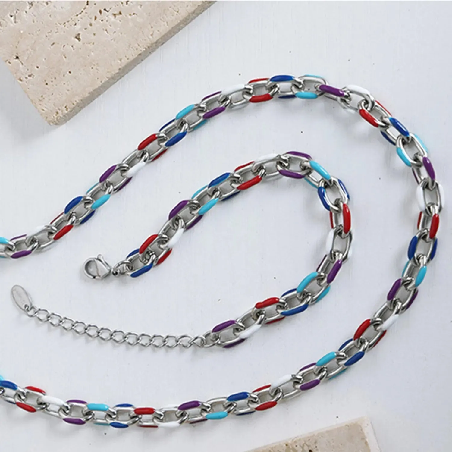 LOVCIA 18K Gold-Plated Titanium Steel Necklace